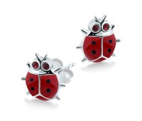 Kids Stud Earring Cute Ladybug STE-215